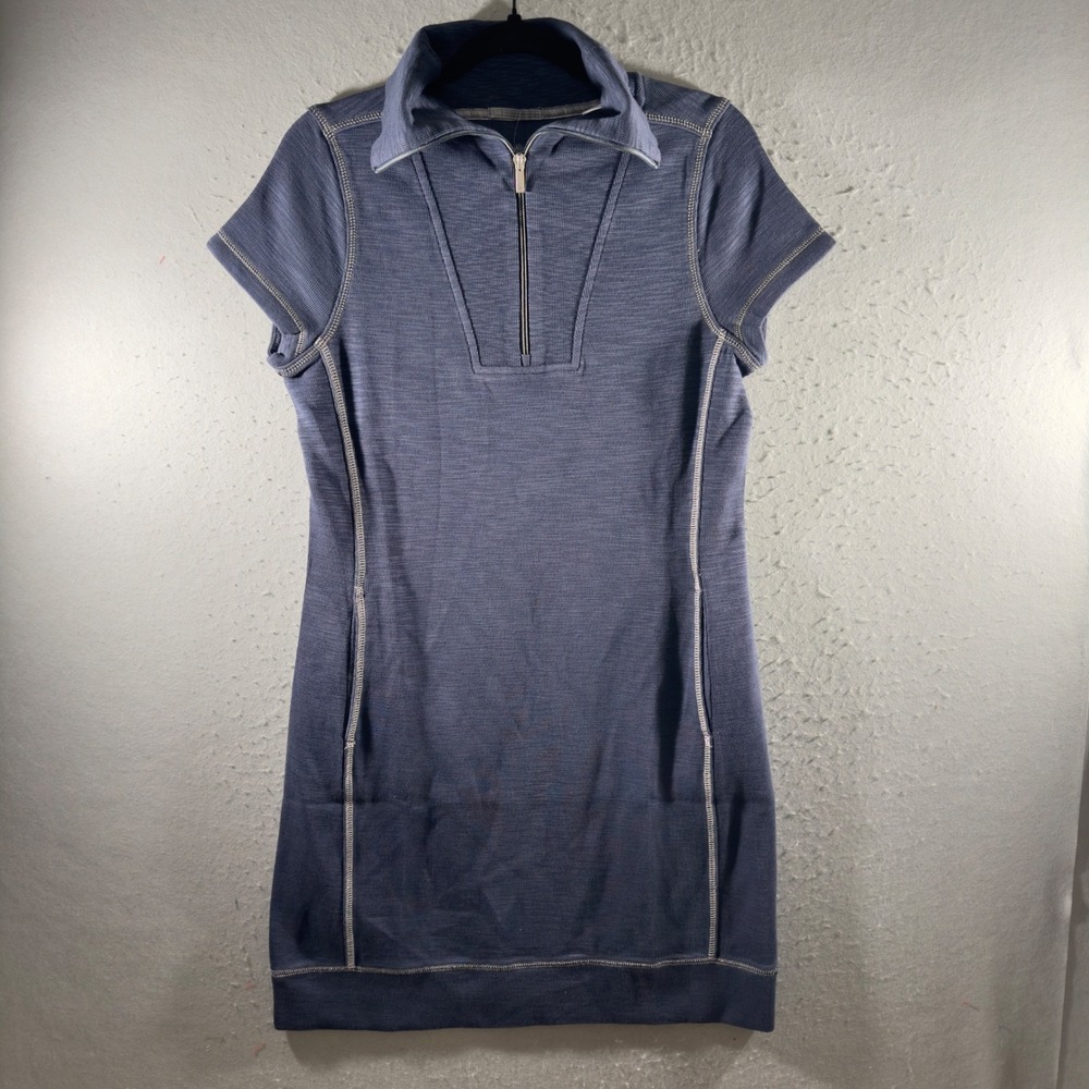3335 | NWT Tommy Bahama Tobago Bay 1/2 Zip Shift Dress Blue Womens S
